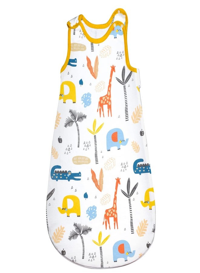 MooMoo Baby Sleep Sack Baby Cotton Wearable Blanket Snap and Zipper Closure Fit Babies Ages 6-12M - Image 1