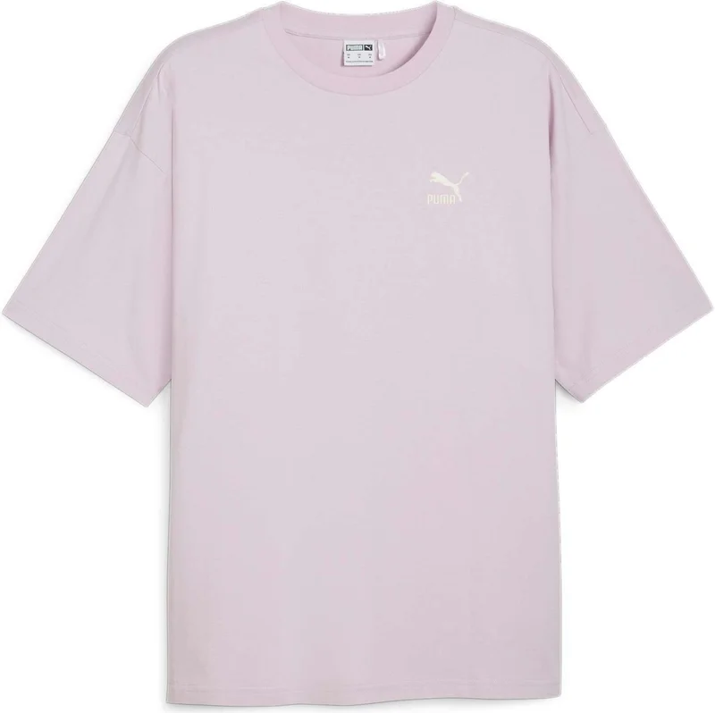 PUMA Men's Grape Mist Better Classics Oversized Tee Lilac Men's T-Shirt