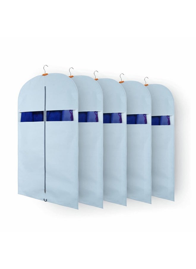 Solstice SOLSTICE Suit Cover Big Size with Zip of (40 x 24 inch) | Suit, Coat, Blazer, Jacket Cover (Pack of 5)(Blue)  - Image 1