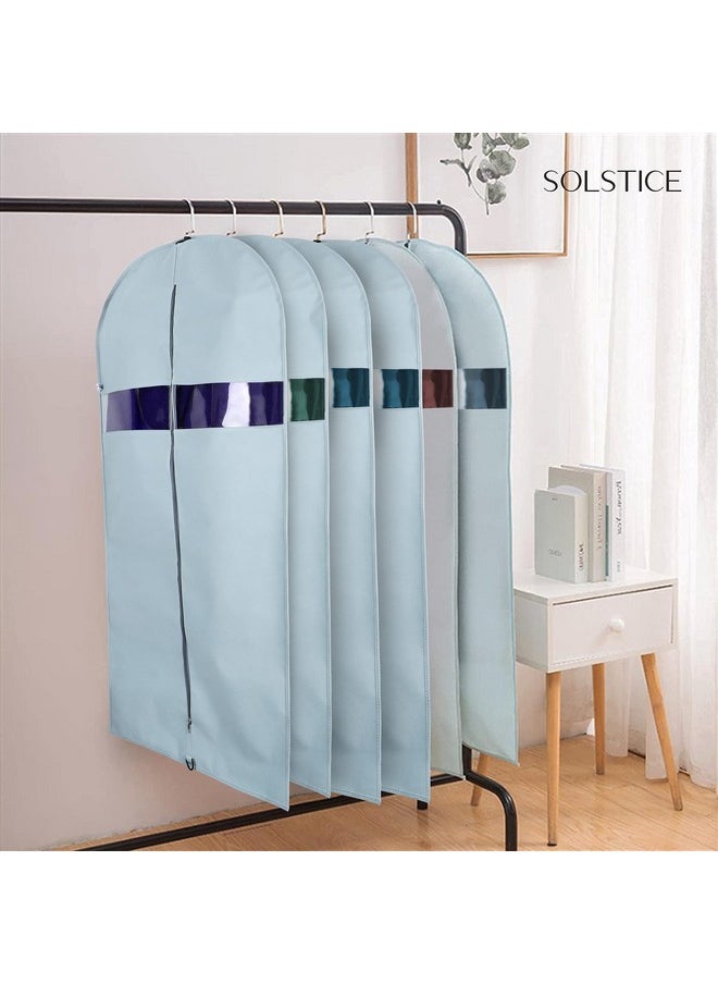 Solstice SOLSTICE Suit Cover Big Size with Zip of (40 x 24 inch) | Suit, Coat, Blazer, Jacket Cover (Pack of 5)(Blue)  - Image 5