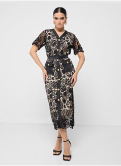 ELLA Lace Shirt Dress  - Image 1