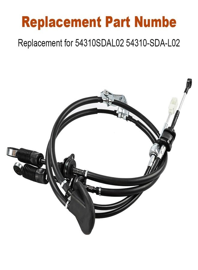 WMPHE كابلات ناقل الحركة اليدوي WMPHE بديلة لكابل ناقل الحركة 54310-SDA-L02، متوافقة مع هوندا أكورد 2003-2007 يورو-آر 2001-2006، ومتوافقة مع TSX 2004-2008 لناقل الحركة K24 ذي 5/6 سرعات - Image 2