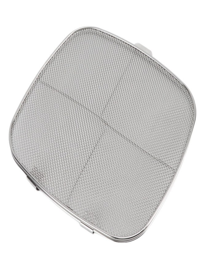Fryer Splatter Screen 304 Stainless Steel Double Deck Fryer Splatter Shield for Oval Barbecue Machine Home - Image 2