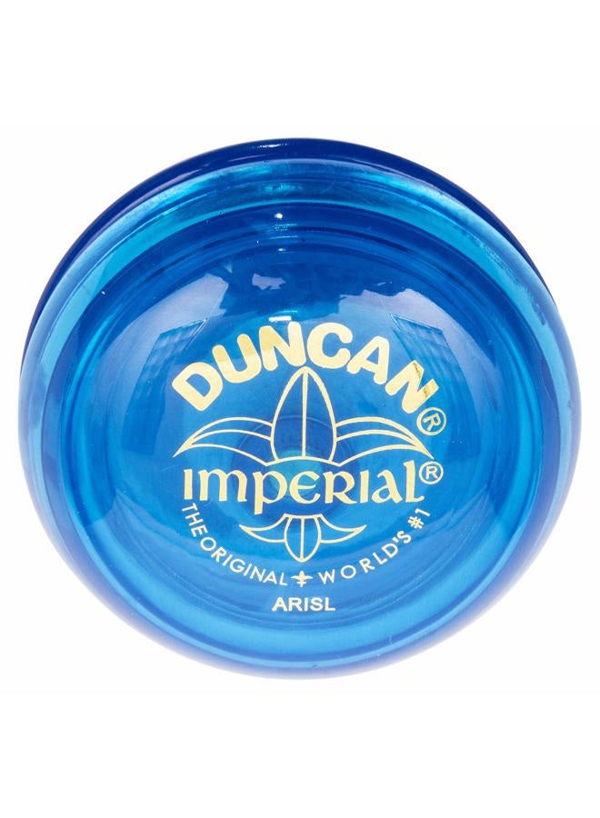 Duncan Toys Imperial Yo-Yo, Beginner Yo-Yo with String, Steel Axle and Plastic Body, Blue - Image 1