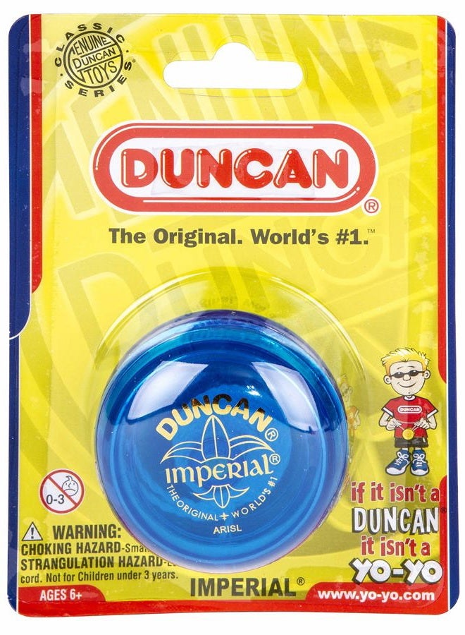Duncan Toys Imperial Yo-Yo, Beginner Yo-Yo with String, Steel Axle and Plastic Body, Blue - Image 4
