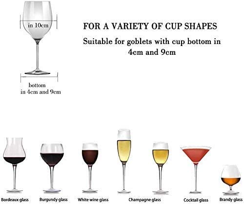 FOMANSH Wine Glass Rack - Under Cabinet Stemware Wine Glass Holder Glasses Storage Hanger 2 Pack Metal Organizer for Bar Kitchen Gold - Image 3
