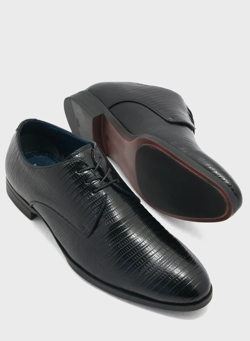 روبرت وود Snake Print Formal Lace Ups