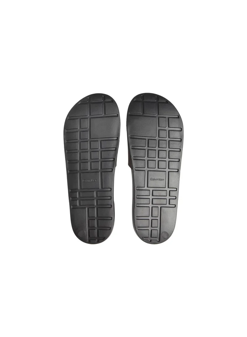 CALVIN KLEIN Black/Bordeaux Nemo - Contoured Logo Sliders for Men | Best Price UAE