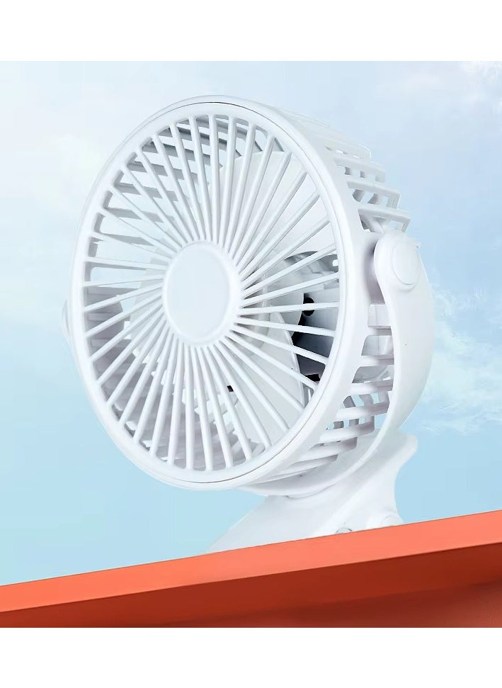 Generic Mini clip electric fan, which can rotate 180 degrees. The stand supports USB charging, and multiple gears can be adjusted.  - Image 5