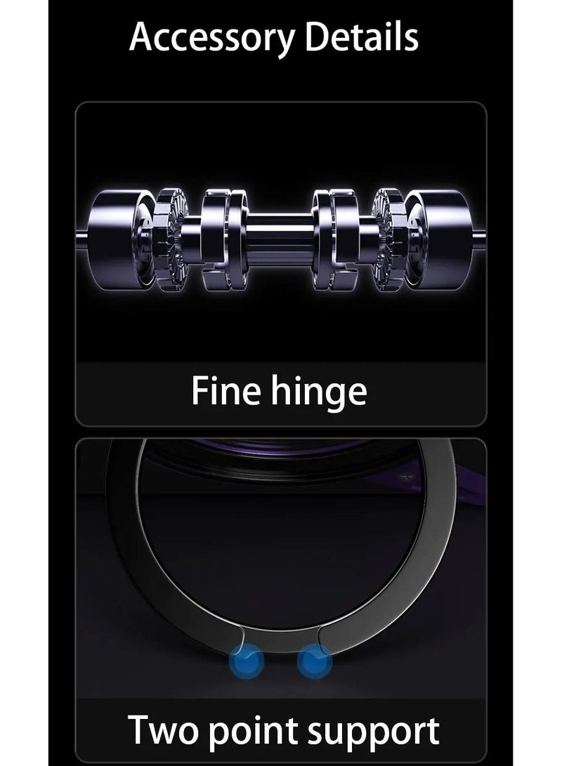 BC Z Shape Metal Magsafe Phone Case for iPhone 16 Pro Max Phone Protective Cover Bumper w/ 360° Rotation Holder - Image 5