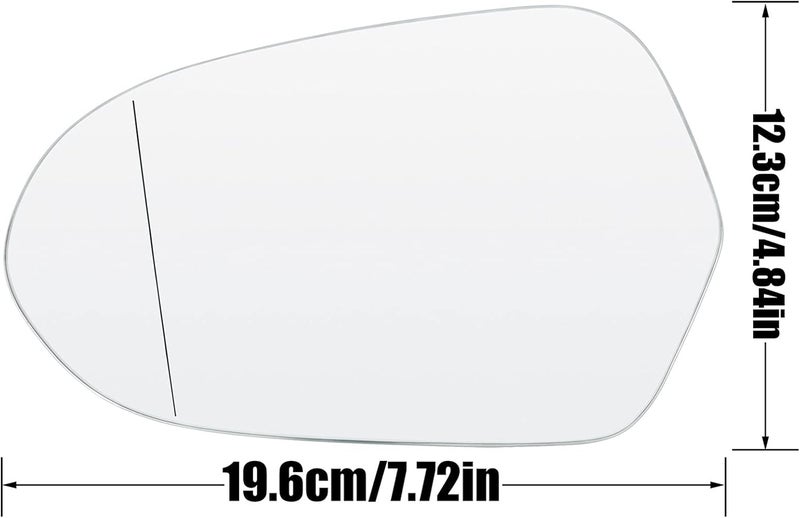 DEMULAX Heated Side Mirror Glass for A6 Quattro S6 2012-2018 - Image 2