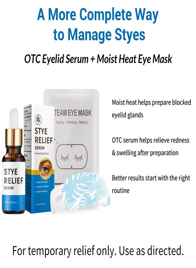 Stye Eye Treatment 2 Kits, Serum & 10 Pcs Stye Eye Relief Compress Mask - Image 3