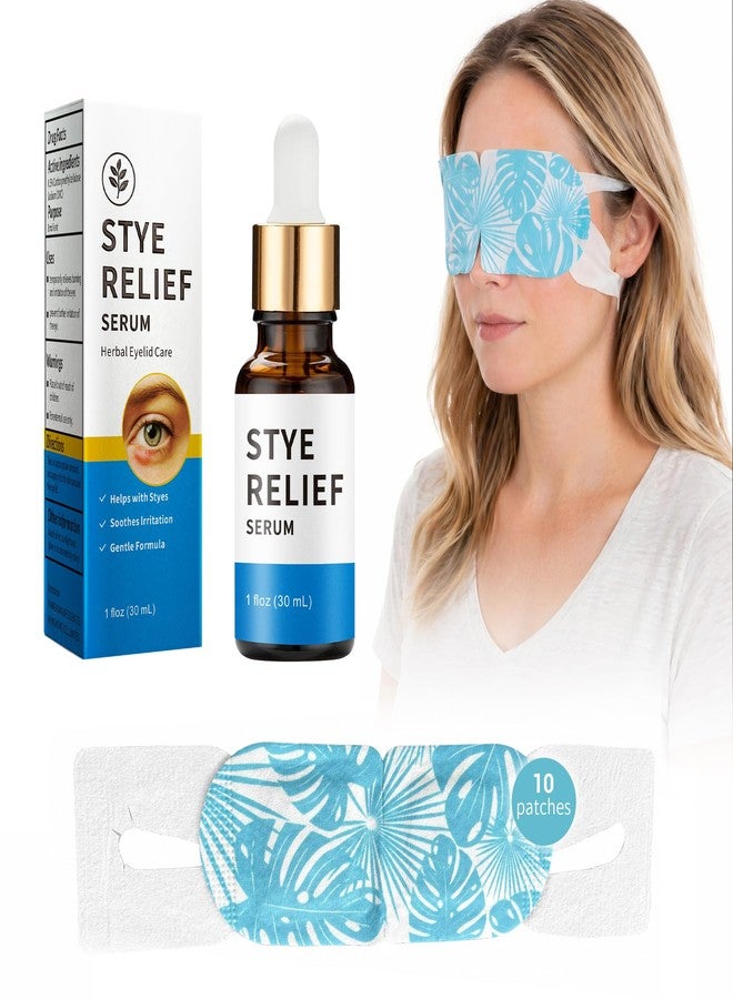 Stye Eye Treatment 2 Kits, Serum & 10 Pcs Stye Eye Relief Compress Mask - Image 1