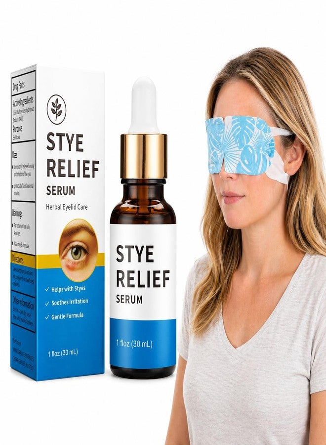 Stye Eye Treatment 2 Kits, Serum & 10 Pcs Stye Eye Relief Compress Mask - Image 2
