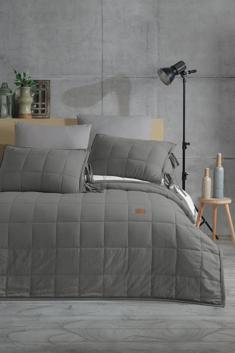 ايلارت Madelyn Double Bed Set 6 Piece Anthracite