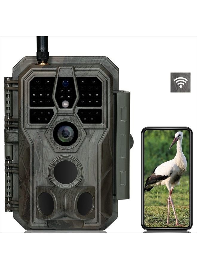 GardePro E8 Trail Camera WiFi 32MP 1296p Fast 0.1s Trigger Speed Motion Activated 100ft Night Vision IP66 Waterproof  - Image 1