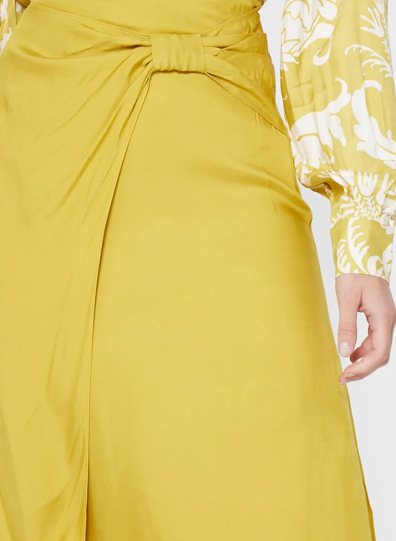 Ted Baker High Waist Side Slit Skirt