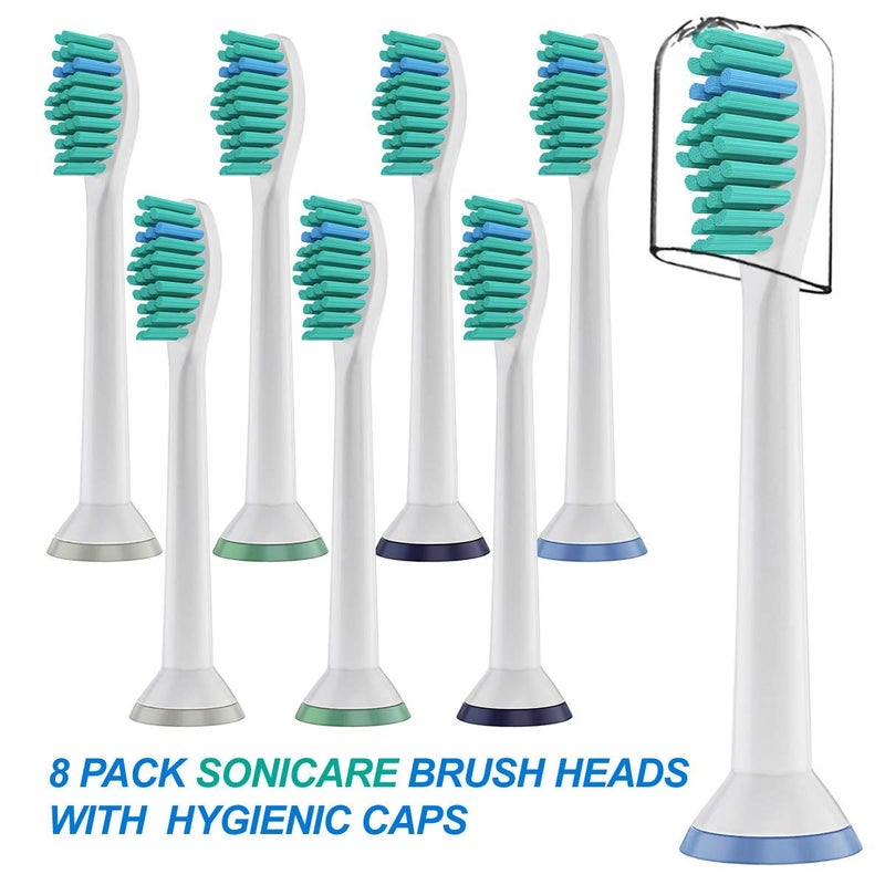 M'AYCREATE ® 8 Pack Electric Toothbrush Head Standard Replacement Toothbrush Heads for Philips Compatible with ProResults DiamondClean FlexCare Healthy White - Image 2