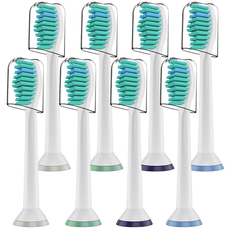 M'AYCREATE ® 8 Pack Electric Toothbrush Head Standard Replacement Toothbrush Heads for Philips Compatible with ProResults DiamondClean FlexCare Healthy White - Image 1