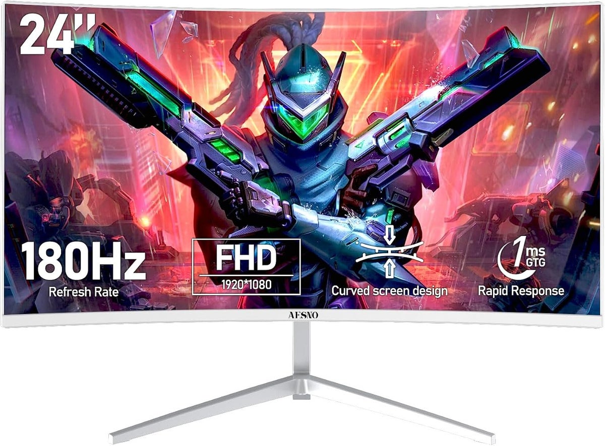 إيسنو Aesno Curved Gaming Monitor 24 inch