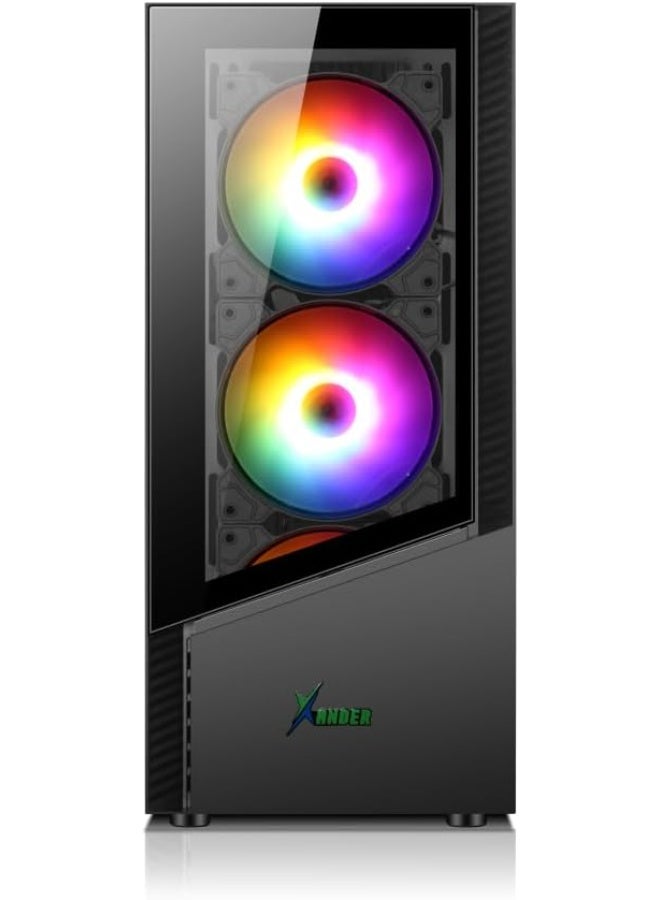XANDER GAMING PC: CORE i5 6TH GEN | RX 570 OC 8GB  | 32GB RAM | 2TB SSD NVME/SATA | Windows 11 | WIFI 6 black - Image 4