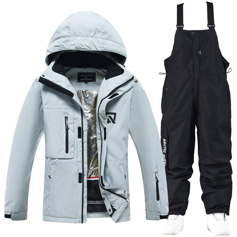 GS SNOWING Women's Ski Jackets and Pants Set Windproof Waterproof Snowboard Jacket Bibs Two Piece Ski Suits - Image 1