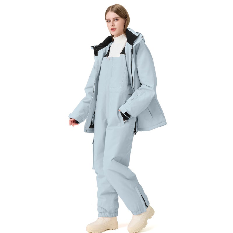 GS SNOWING Women's Ski Jackets and Pants Set Windproof Waterproof Snowboard Jacket Bibs Two Piece Ski Suits - Image 2