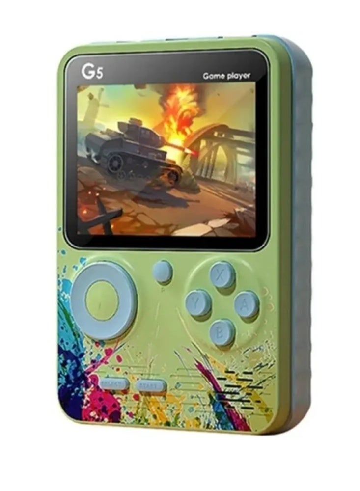 G5 Handheld Game Console with 3.0-inch Color Screen, 500 Retro Games, Graffiti Design - Image 1