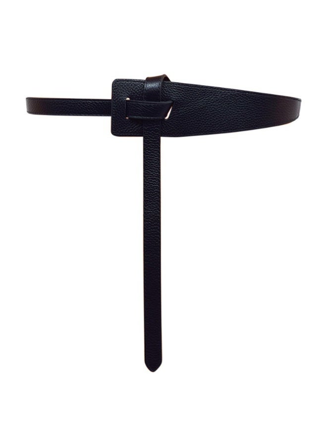 xozgdovg Womens Fashion Belt for Sweaters and Coats Black