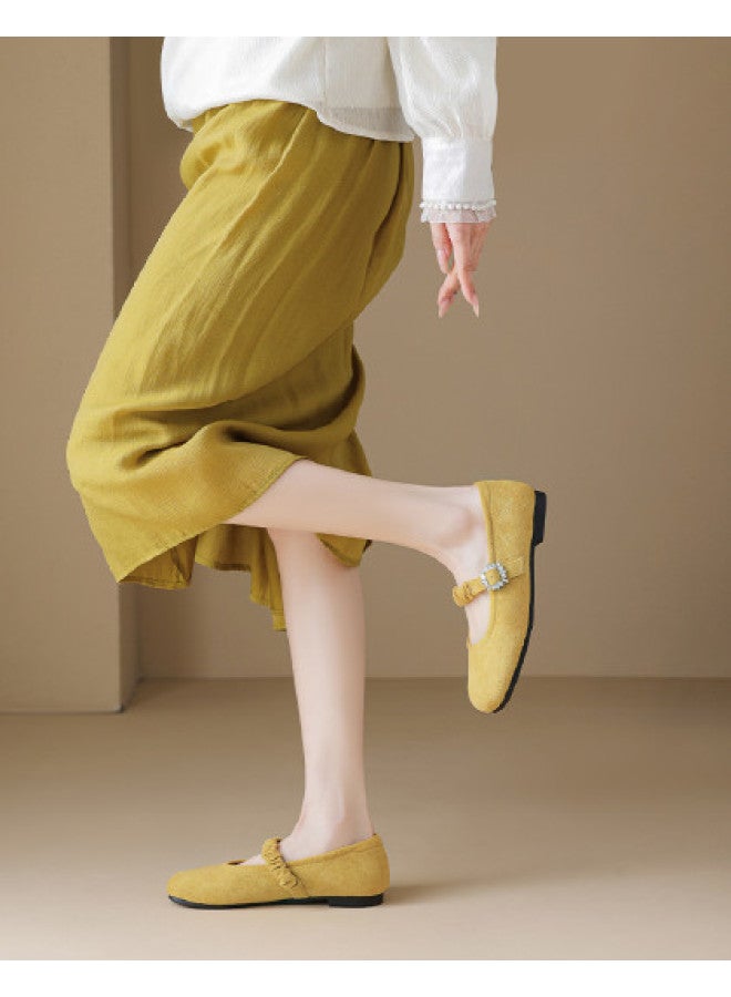 15MINS Spring-summer 2025 New Sweet Flat Mary Jane Shoes fruit Candy Color Palette lightweight Comfortable Women's Loafers - Image 1