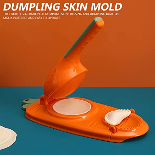HASTHIP® Dumpling Maker, 2 in 1 Dumpling Maker Press, Dumpling Skin Maker with Dumpling Press, DIY Dumpling Skin Maker and Dumpling Mould Press 3.9'' Dumpling Sheets Press Maker - Image 3