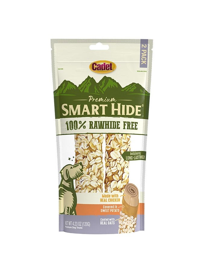 Cadet Cadet Smart Hide Rawhide Free Dog Treats - Oat Coated, 2 Count  - Image 1