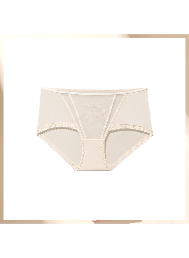 Maniform Minuet High-end Embroidered Women's Mid-waist Comfortable Seamless Breathable Cotton Lined Briefs Shorts
