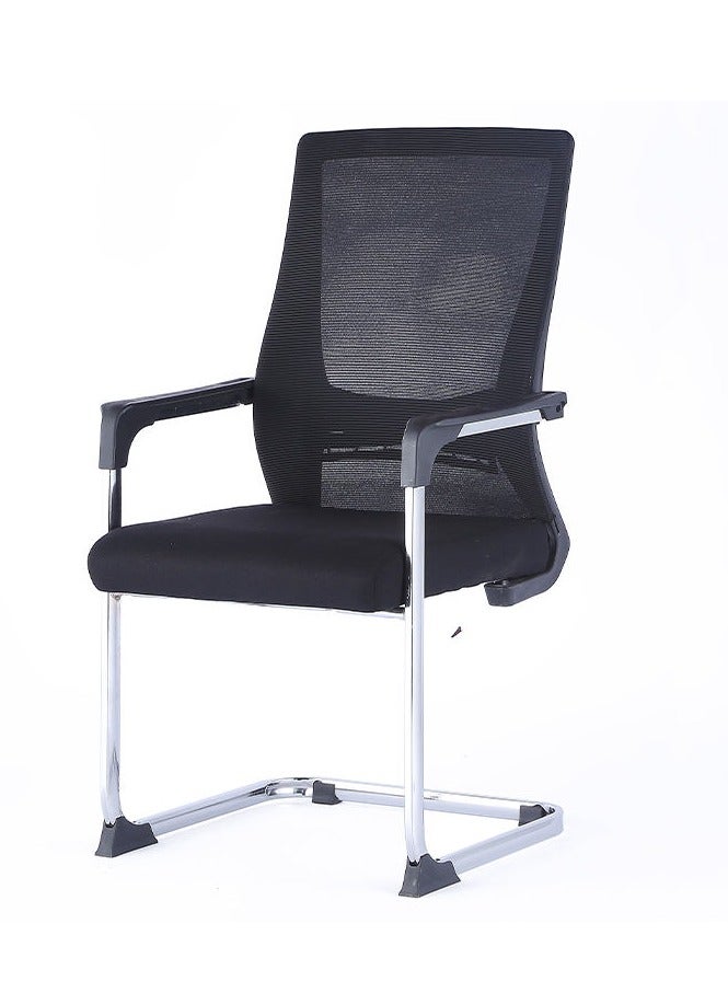 l'elefante Ergonomic Mesh Visitor Chair with Metal Frame – Comfortable Office Guest Chair with Padded Seat & Armrests – Sleek & Sturdy Design  - Image 1