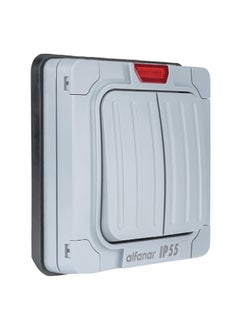 AL FANAR 20A Dual Gang 2 Way Electrical Flush Mount Switch White WB218-WB 