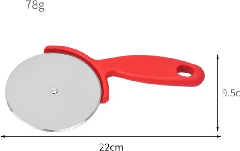Mobee Plastic Handle Steel Pizza Dough Ravioli Pastry Cutting Roulette Practical Pizza Cutter Slicer Roulette