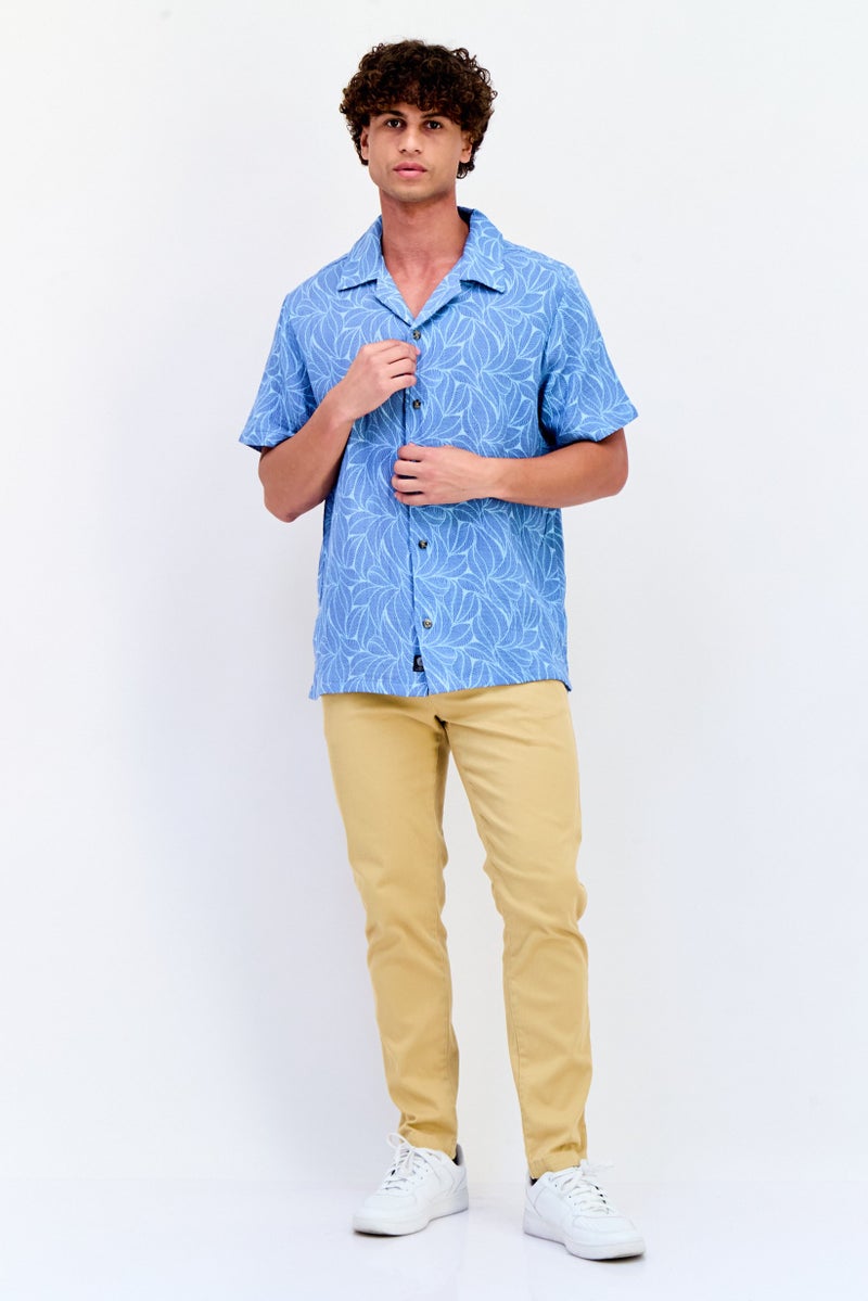VINCE CAMUTO Men Regular Fit Floral Print Print Short Sleeves Casual Shirt, Multicolor  - Image 2