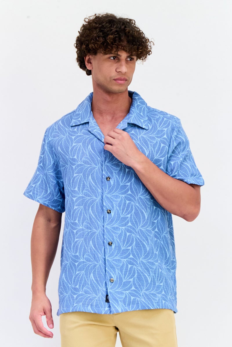 VINCE CAMUTO Men Regular Fit Floral Print Print Short Sleeves Casual Shirt, Multicolor  - Image 1