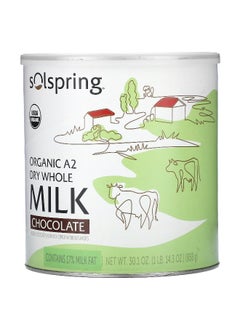 Dr. Mercola Dr. Mercola, Solspring®, Organic A2 Dry Whole Milk, Chocolate, 30.1 oz (858 g)  - Image 1
