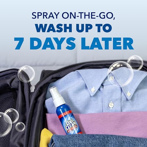 OxiClean Max Force Laundry Stain Remover Spray, Newborn & Baby Essentials, Travel & On-The-Go Stain Treater, 2 fl oz, 2PK - Image 4
