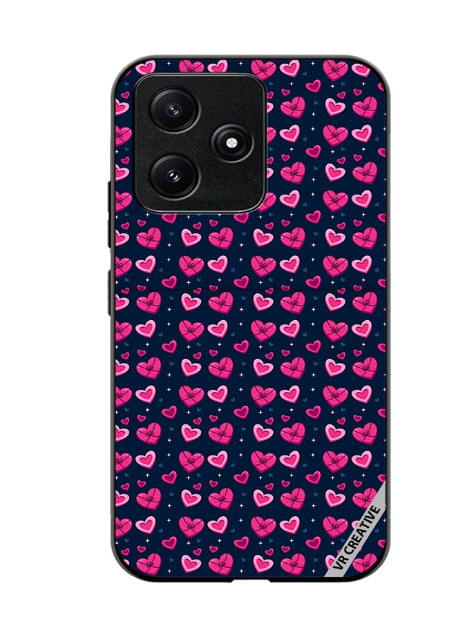 VR CREATIVE Protective Case Cover For Xiaomi Poco M6 Pro 5G Love Pattern Design Multicolour - Image 1