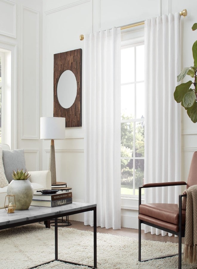 مود طقم قضيب ستارة مفرد من مجموعة MODE Premium مع نهايات مقابض أبواب عصرية - من 36 إلى 72 بوصة، ذهبي - Image 3