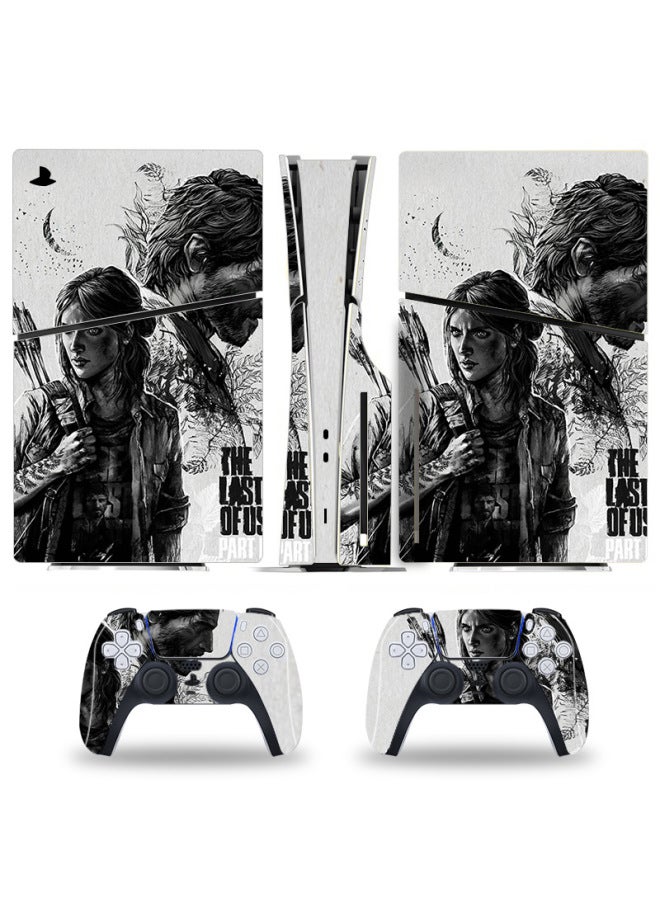 general PS5slim Game Console Sticker SLIM Protective Color Film Skin Stick Pain Sticker Digital CD-Rom Cartoon Film-Color:Ps5slim Optical Drive Version--013 - Image 2
