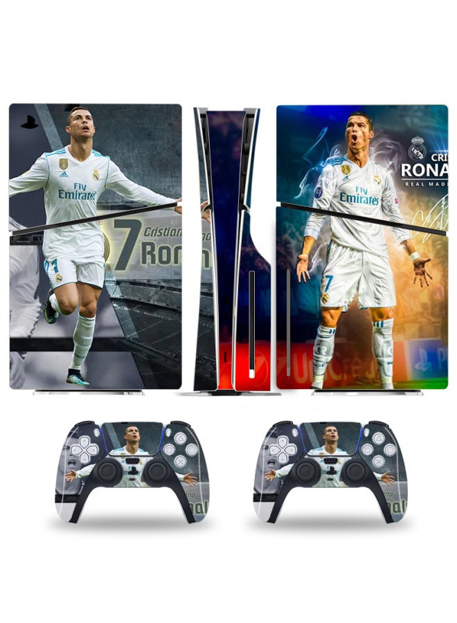 general PS5slim Game Console Sticker SLIM Protective Color Film Skin Stick Pain Sticker Digital CD-Rom Cartoon Film-Color:Ps5slim Optical Drive Version--013 - Image 1