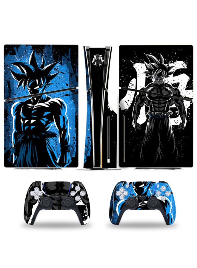 general PS5slim Game Console Sticker SLIM Protective Color Film Skin Stick Pain Sticker Digital CD-Rom Cartoon Film-Color:Ps5slim Optical Drive Version--013 - Image 5