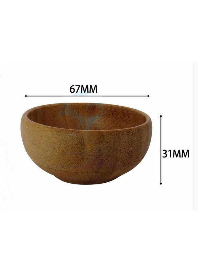 Elandy - 1Set(Bowl+Spoon) Bamboo Homemade Facial Pack Bowl With Mixing Spoon Spatuladiy Face Skin Care Cosmetic Makeup Beauty Tool Facial Cream Cosmetic Storage Containers Jars Pots - Image 1