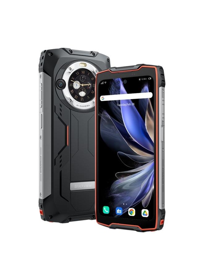 Green Tiger - [HK Warehouse] Blackview BV9300 Pro 8GB Plus 256GB IP68 IP69K MIL STD 810H 6.7 inch Plus 1.32 inch Android 13 MediaTek Helio G99 Octa Core Network 4G NFC OTG Orange - Image 1