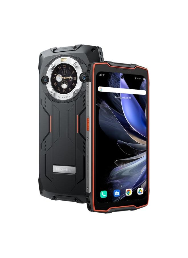 Green Tiger - [HK Warehouse] Blackview BV9300 Pro 8GB Plus 256GB IP68 IP69K MIL STD 810H 6.7 inch Plus 1.32 inch Android 13 MediaTek Helio G99 Octa Core Network 4G NFC OTG Orange - Image 1