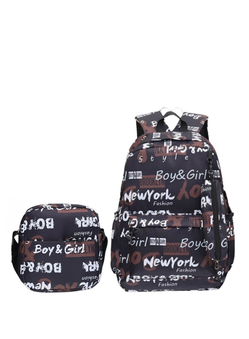 New York Fashion Fashionable Backpacks, Crossbody Bags, Student Schoolbags, Lightweight Schoolbags, Adjustable Shoulder Strap Schoolbags, Suitable for Students And Hobby Travelers. - Image 1