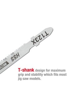 WORKPRO 25-piece T-Shank Jig Saw Blade Set with Storage Case Made with HCS HSS BIM Assorted Blades for Wood Plastic and Metal Cutting  - Image 3